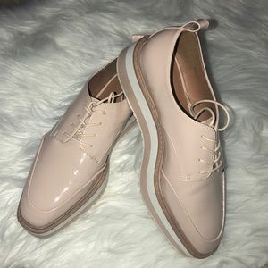 Zara Nude Platform Oxfords 😍